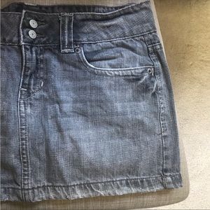 Aeropostale gray denim mini skirt size 3/4